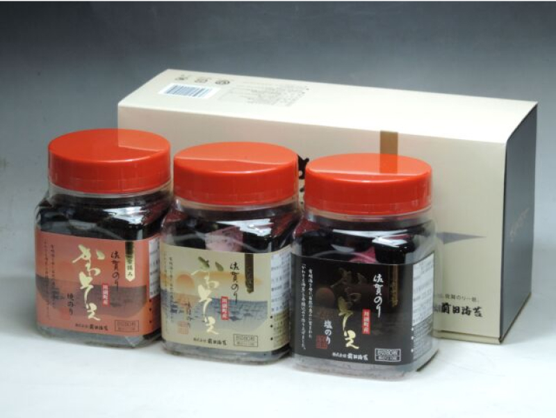 (株)前田海苔 かわそえ海苔3本セット(化粧箱入)